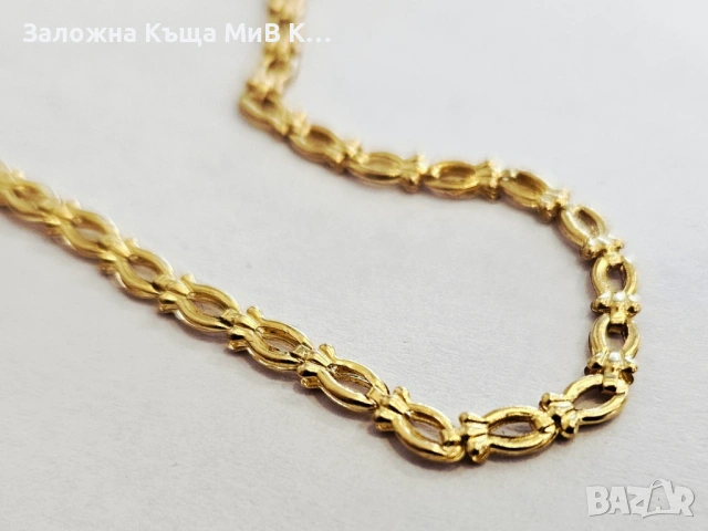 Златен синджир с пендари 17.78гр 02875-26/3, снимка 4 - Колиета, медальони, синджири - 54739356