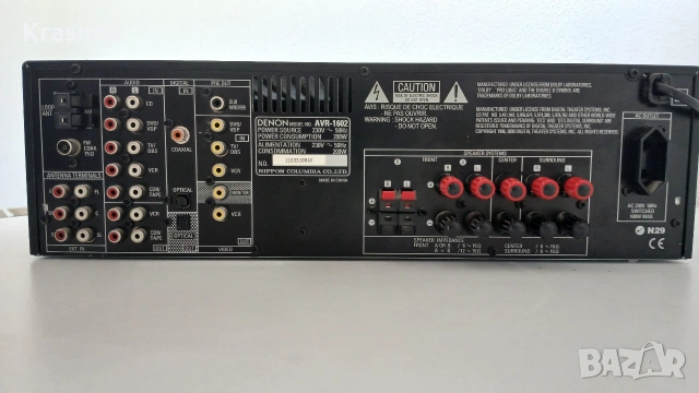 Denon AVR-1602 – AV Surround ресийвър, Dolby Digital/DTS, снимка 5 - Ресийвъри, усилватели, смесителни пултове - 55241662