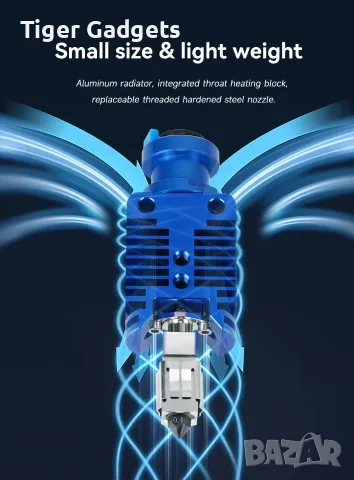 TZ-E3-2.0 Hot End Kit 24V 48W за Ender 3, Ender 3 V2, Ender 3 Pro, CR-10 и Voron 2.4, снимка 5 - Резервни части за машини - 55396778