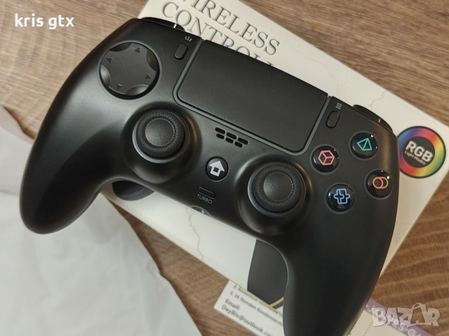 безжичен джойстик joystick за PS3 PS4 PC android и IOS с rgb подсветка