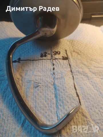 КУКА ЗАТЕСТО ОТ НЕРЪЖД. СТОМАНА ЗА ПЛАНЕТАРЕН МИКСЕР Kitchen Aid--4=5--5 L купа за тежки теста, снимка 13 - Аксесоари за кухня - 54736322