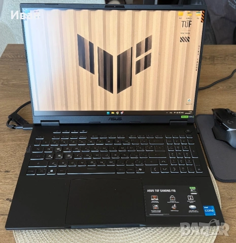 Гаранционен геймърски лаптоп Asus TUF F16 (FX608JH) RTX 5050 Intel I5 13450XH 32gb RAM, снимка 3 - Лаптопи за игри - 55088980