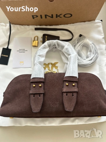 Дамска чанта Pinko Bowling bag baguette, снимка 6 - Чанти - 54049380