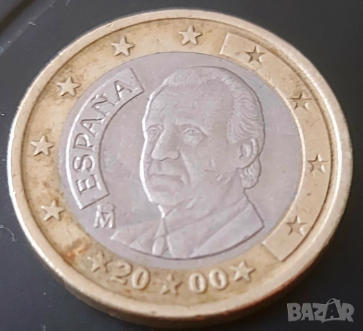 Испания ,монета 1 евро 2000, снимка 7 - Нумизматика и бонистика - 54432621