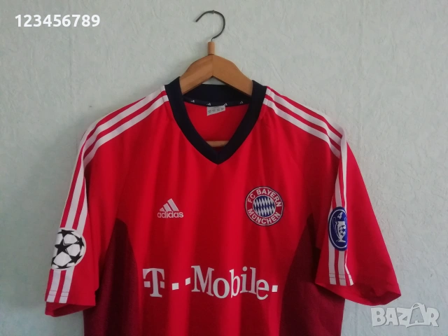 Bayern Munich Ballack Adidas Champions League оригинална мачова тениска фланелка екип Байерн Мюнхен , снимка 4 - Тениски - 52160520