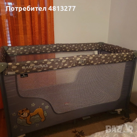 Детска кошара Lorelli San Remo 2 нива с матрак My Baby Mattress