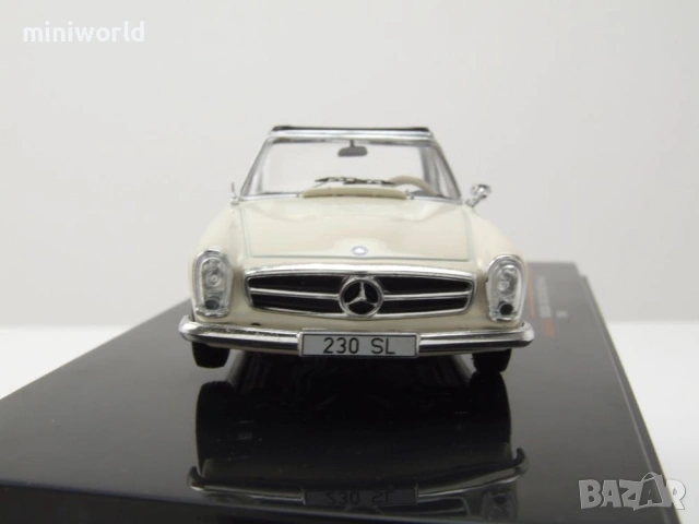 Mercedes 230 SL W113 Pagode Hardtop 1964 - мащаб 1:43 на IXO моделът е нов в PVC дисплей-кейс, снимка 5 - Колекции - 54503956