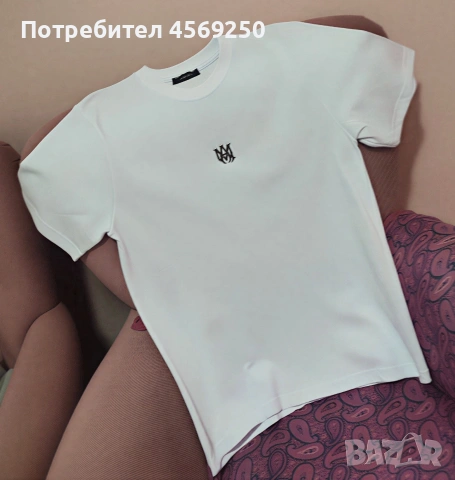 СПЕШНО! ЧИСТО НОВА Оригинална Тениска AMIRI | Размер M | ТОП ОФЕРТА, снимка 2 - Тениски - 55174217