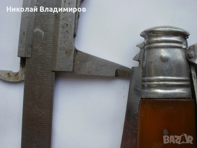 Нож стар голям оригинален Навахо Navaja джобен нож джобно ножче, снимка 6 - Ножове - 55215111