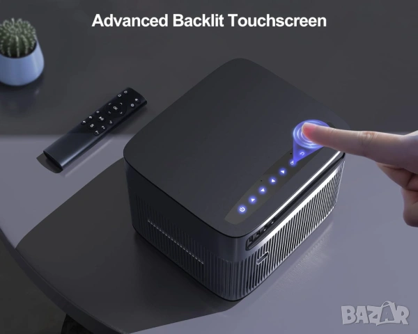 Видеопроектор Wimius, P64 WiFi Bluetooth Full HD 1080P, 600 ANSI лумена, 4K видео, WiFi-6, 300 инча , снимка 8 - Плейъри, домашно кино, прожектори - 54241155