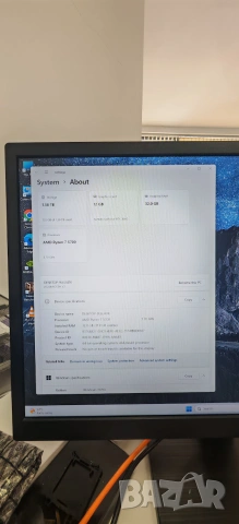 Продавам Добро Геймърско PC Ryzen 7 5700/32Gb/1TB SSD/Gigabyte RTX 3060/Wi&BT/Гаранция, снимка 9 - Геймърски - 54902288