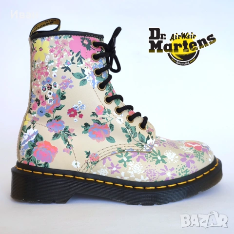 Дамски боти Dr. Martens AirWair естествена кожа
