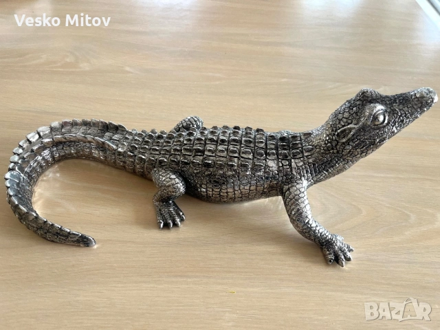 Декоративна метална фигура на алигатор, снимка 3 - Декорация за дома - 54668763