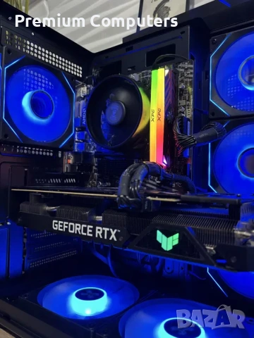 Панорамен геймърски компютър Ryzen 5500/RTX3060Ti/16 Ram/500 ssd/2TB HDD/550W Gold, снимка 4 - Геймърски - 54307076