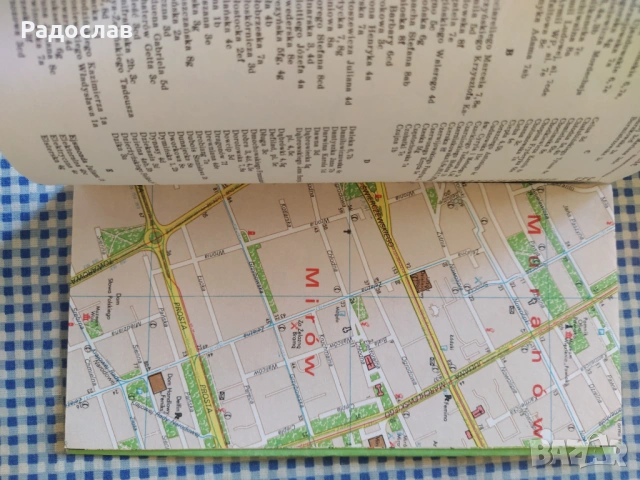 стара карта Варшава, снимка 4 - Колекции - 54686690