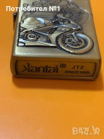 Месингова бензинова запалка Jiantai, снимка 2 - Други ценни предмети - 55420380