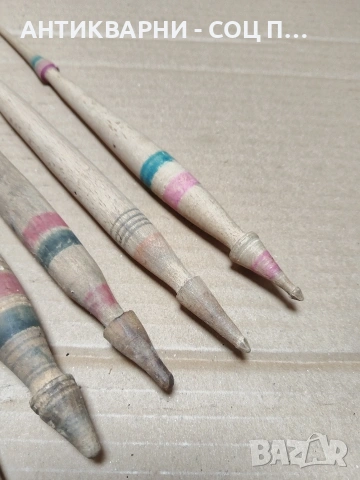 Комплект Соц Стари Вретена За Прежда. НОМЕР 1229., снимка 5 - Антикварни и старинни предмети - 54010276