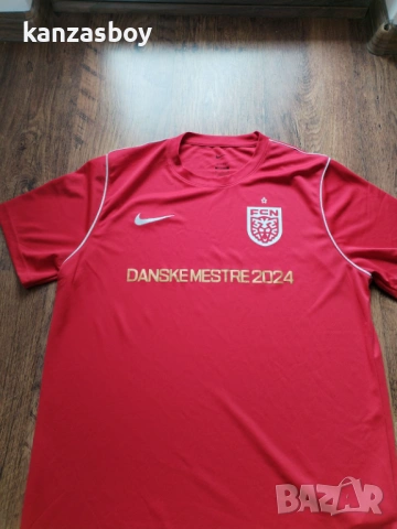 nike fc nordsjælland - МЪЖКА ФУТБОЛНА ТЕНИСКА ХЛ, снимка 4 - Тениски - 54264742