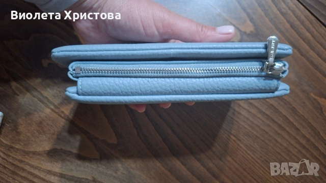 Дамско портмоне естествена кожа, снимка 5 - Портфейли, портмонета - 54383532
