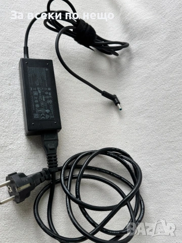 Оригинално зарядно за лаптоп HP 19.5V 3.33A Синя букса , зарядно hp, снимка 2 - Кабели и адаптери - 54498616