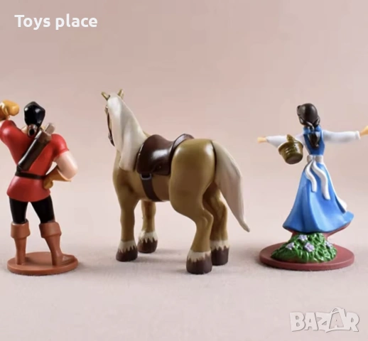 Лот 6 броя фигурки Красавицата и звяра, Лот фигурки The Beast and the beauty , снимка 3 - Фигурки - 53977097