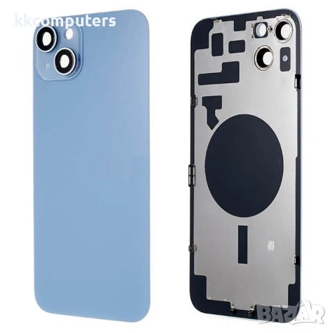 OEM Заден Капак за iPhone 14 Plus с Рамка, Стъкло за Камерата и Магнитен Ринг – 6 цвята, снимка 5 - Резервни части за телефони - 54749889