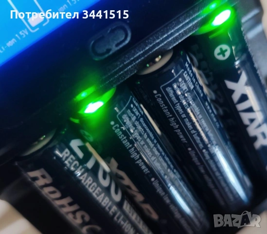  XTAR CLR4300 AA 1.5V 2700mAh - Ново поколение Li-ion батерии 4 бр. , снимка 6 - Батерии, зарядни - 54831361