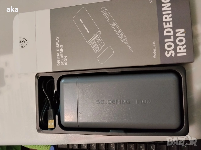 Безжичен поялник Solderig iron мод.5134– удобен и практичен инструмент мощна1100mAhn батерия, нов, снимка 9 - Друга електроника - 54616901