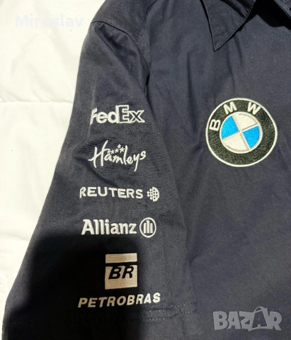 Оригинална F1 риза BMW Williams F1 Team (Team Shirt) – Размер XL (Винтидж / Колекционерска), снимка 4 - Ризи - 55037050