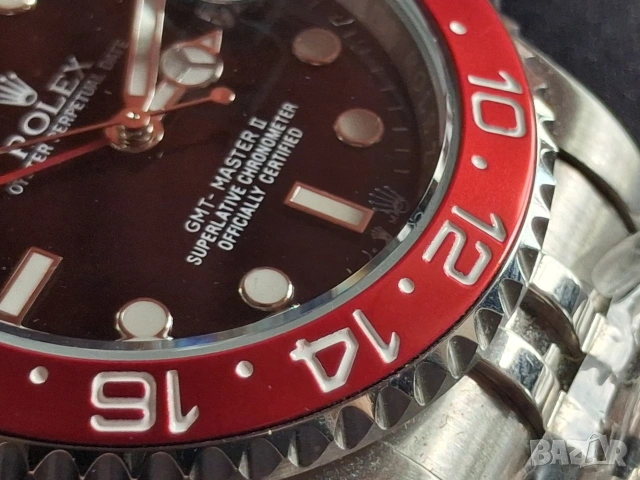 Rolex GMT Master ll Pepsi, снимка 4 - Луксозни - 54932843