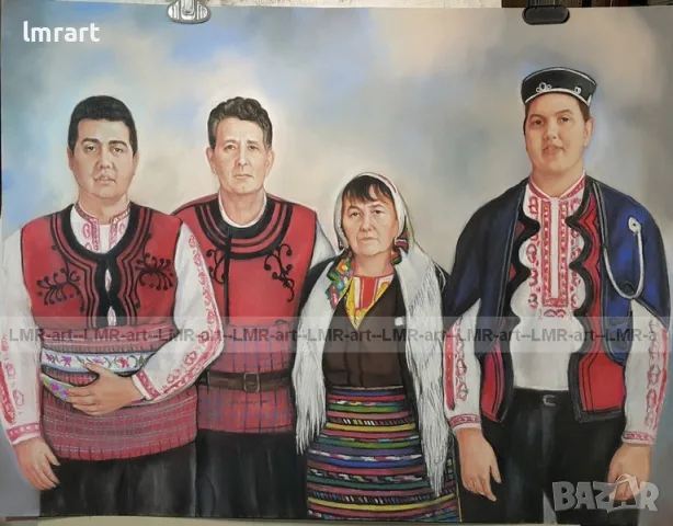 Рисувам ръчно ПОРТРЕТИ с пастели, маслени бои и графит, снимка 5 - Картини - 55621981