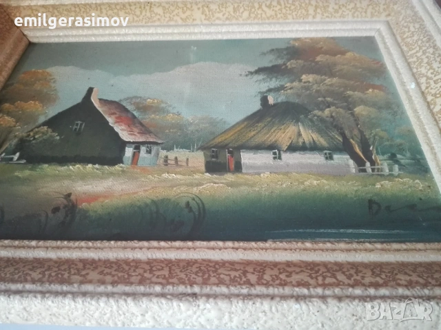 Картина и три малки гоблена., снимка 3 - Антикварни и старинни предмети - 54414536