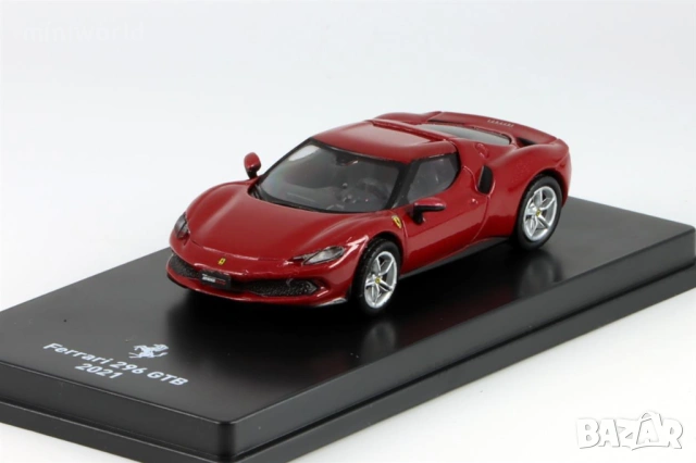 Ferrari 296 GTB 2021 - мащаб 1:64 на IXO/Altaya моделът е нов в PVC дисплей-кейс