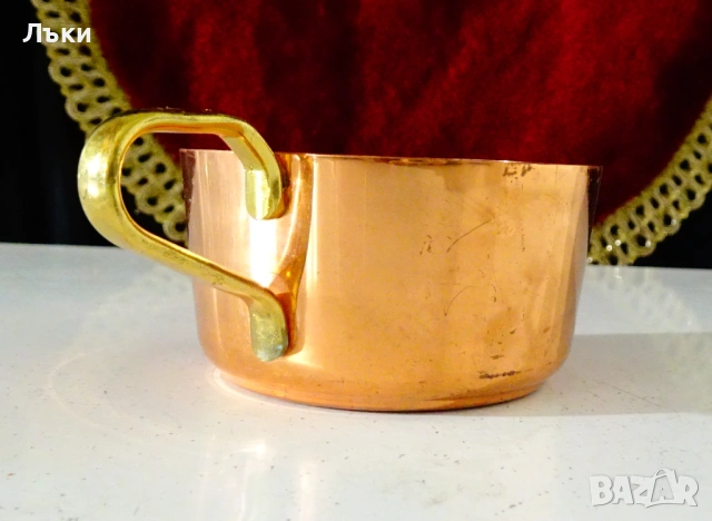 Медна цедка за чай,чиста мед. , снимка 3 - Антикварни и старинни предмети - 54058493