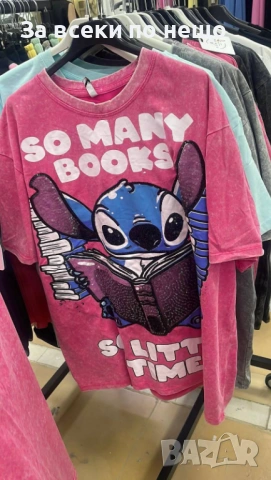 Stitch Дамска Тениска👚Дамска Блуза С Къс Ръкав Стич - Различни Цветове Код A1200