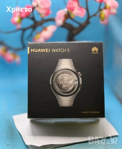 НОВ!!! Смарт часовник HUAWEI Watch 5, 46 мм, Aerospace-Grade Titanium, LTE, Silver  , снимка 4 - Смарт часовници - 54556690