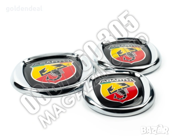 Емблема за Фиат Абарт 95 мм 100 мм 120 мм Fiat Abarth Скорпион
