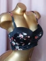 Hunkemoller 75 E Черен сатенен сутиен , снимка 3