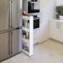 Универсална етажерка на колела за баня и кухня 2498, снимка 2