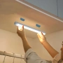 Безжична LED Лампа със Сензор за Движение, USB Батерия, 20см Магнитна за Кухня и Шкаф, снимка 2