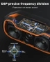 VUOPAX Преносим Bluetooth високоговорител безжичен, 200W пиков звук, DSP/TWS/AUX/TF/BT5.4, снимка 5
