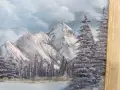Две оригинални картини – маслени бои (Летен и Зимен пейзаж), снимка 8