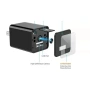 Ново Зарядно устройство със скрита камера Spy USB, Детектор за движение, full HD, WiFi, Черен, снимка 8