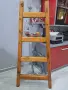 Масивна дървена стълба 1м, снимка 3