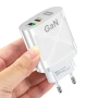 65W GaN зарядно устройство USB-C PD & USB-A QC 3.0 – Бързо зареждане за iPhone, Samsung 10326, снимка 13