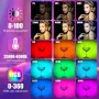 Комплект 2 RGB LED осветителни пръчки LUXCEO P400 с трипод, снимка 4
