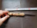 нож с дървена дръжка и украси с камъни-1, снимка 4