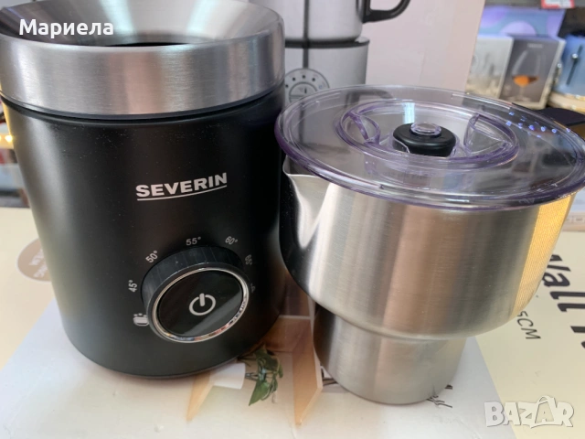 Индукционен пенообразувател за мляко Severin SM 3586 Spuma 700, 500 W, Черен/Сребрист, снимка 4 - Други - 54836025