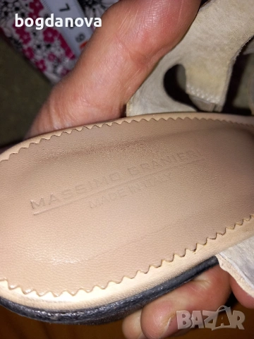 Чисто нови необувани сандали на ток от естествена кожа, снимка 15 - Сандали - 53992442