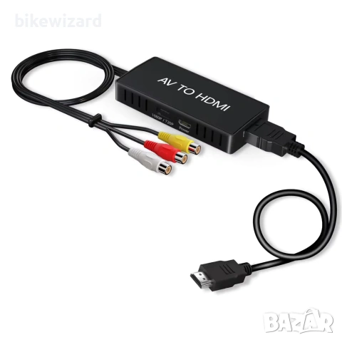 VIXLW RCA към HDMI AV към HDMI адаптер 1080P мини композитен за PC/TV/WII НОВО